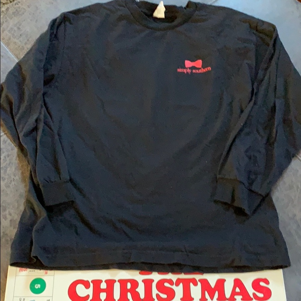 Simply Southern long sleeve Christmas tee size L